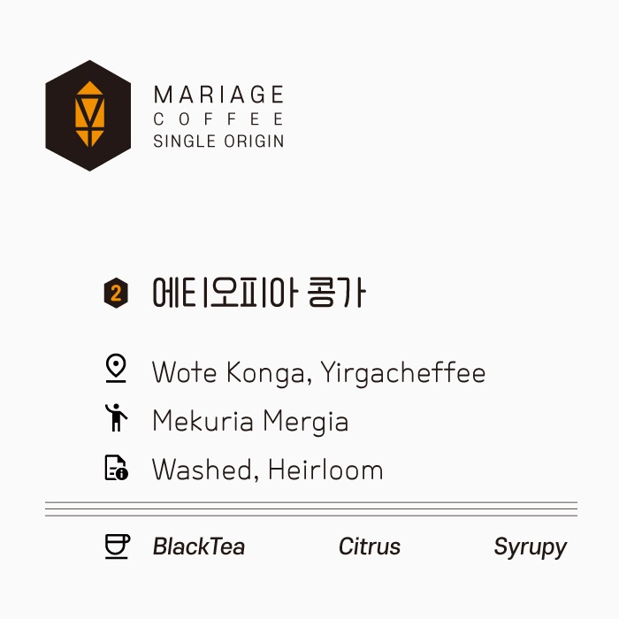 Mariage Coffee, Ethiopia Wote Konga Washed